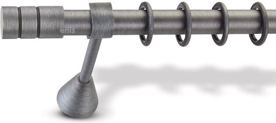 Enis by Domus Metallisch Vorhangstange Ριγωτό Doppel mit Schiene Φ25mm 160cm Ice cream