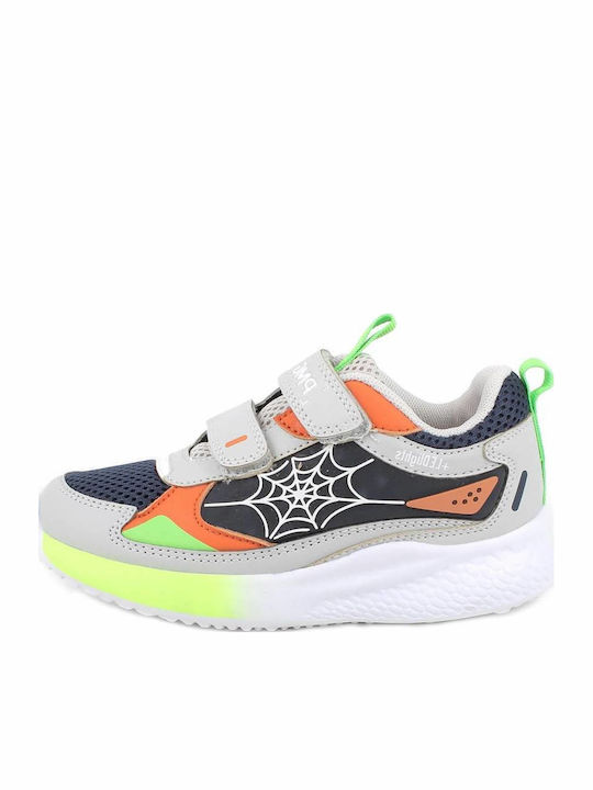 Παιδικά Sneakers Ανατομικά με Σκρατς Γκρι