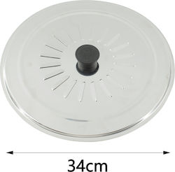 Tpster Capac pentru oală din oțel inoxidabil 34cm 14306