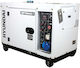 Hyundai DHY10000SE-T Trifazică Generatoare silențioase Generator Petrol Patru timpi cu Autostart, Roți și Putere Maximă 10.6kVA