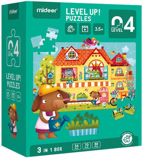Детски Пъзел Level 4 Town за 5+ години+ Години 88бр MiDeer