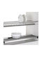 Schrank-Geschirrständer Inox 90cm Silber