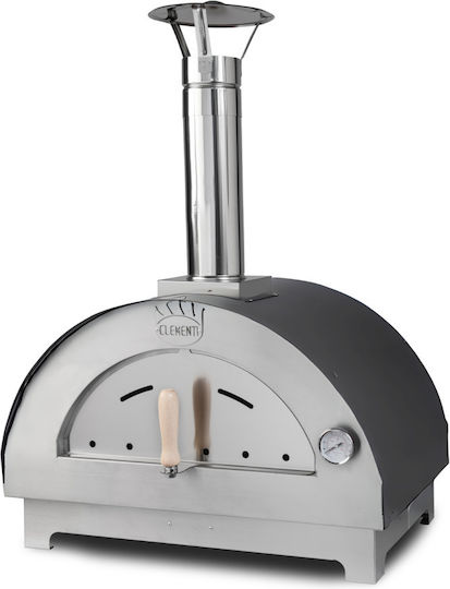 Clementi Clementino Gri Cuptor de Pizza de lemn Cărămidă de foc Gray