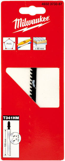 Milwaukee 4932373387 Jigsaw Blade TCT 105x4.2/T341HMP Mw