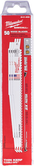 Milwaukee 48016036 Демонтажни ножове за саблен трион 230x6 Комплект 50 бр Mw