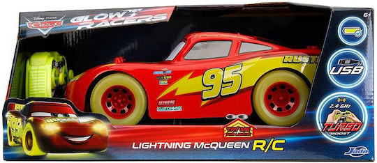 Jada Toys Mcqueen Glow Racers Τηλεκατευθυνόμενο Αυτοκίνητο