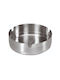 Stainless Steel Ashtray Silver Φ10xh3cm Gtsa 53-710 00006169
