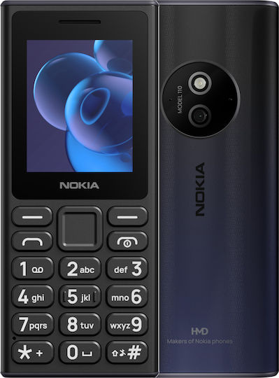 Nokia 110 (2024) Dual SIM Mobile with Buttons (English Menu) Black
