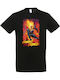 Men's Black T-Shirt Marvel Ghost Rider Dp0693