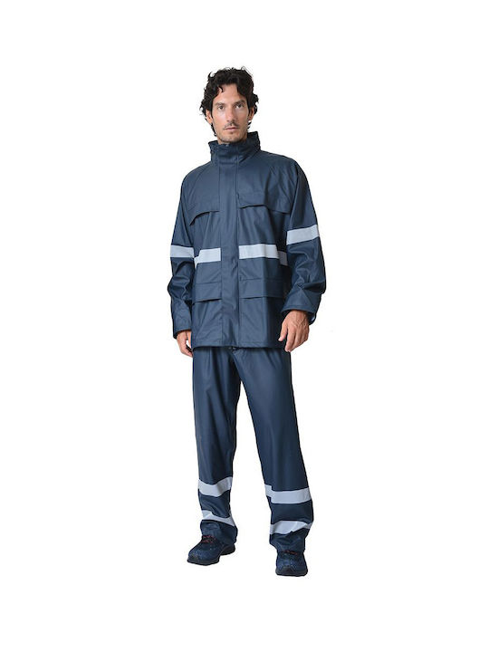 Ergo Work Jacket Reflective Blue