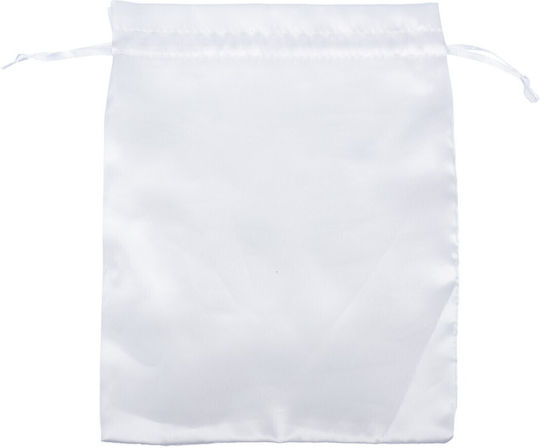 White Satin Pouch 17x23cm 40813-110-1 Nv-7221101-white