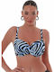 Topuri De Bikini Sutien Cupe F Animal Print Negru-galben