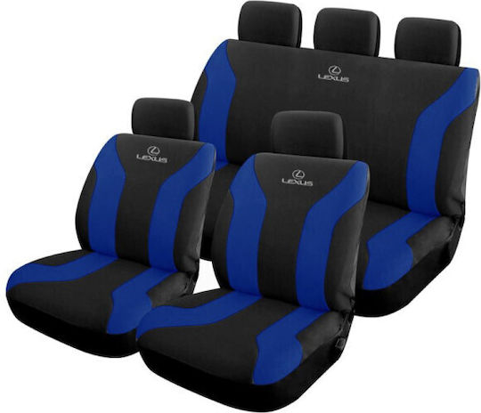 Takeposition Set Huse Auto 9buc Poliester Negru