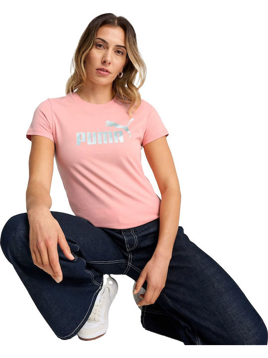 PUMA Logo Women's T-shirt Pink