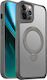 Etteri Back Cover Silicone / Plastic Gray (iPhone 12 / 12 Pro)