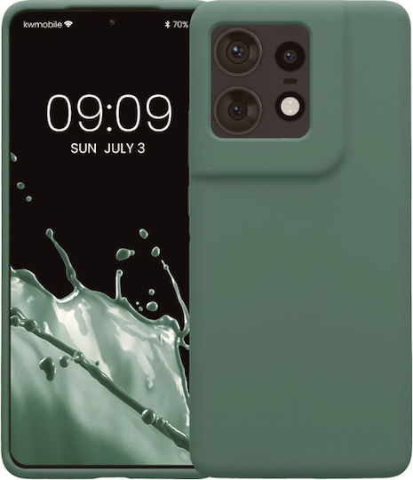KWmobile Flexible Rubber Cover Back Cover Silicone / Plastic Green (Motorola Edge 50 Pro)