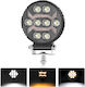 Slim Кръглаς Фарове за кола LED Mitsubishi Вземане 10 - 30V 11см с Бял осветление 1бр