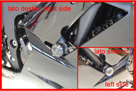 Evotech Motorschutz-Schiebesatz Kawasaki ZX6R '07-'08