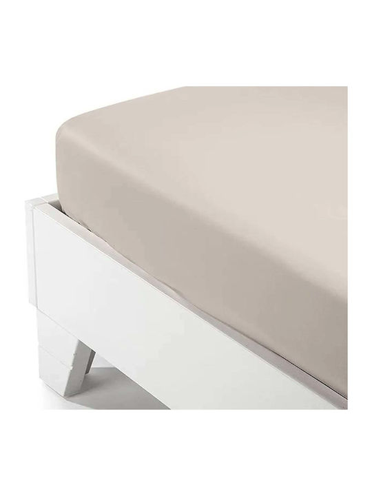White Fabric Sheet Super-Double with Elastic 16...
