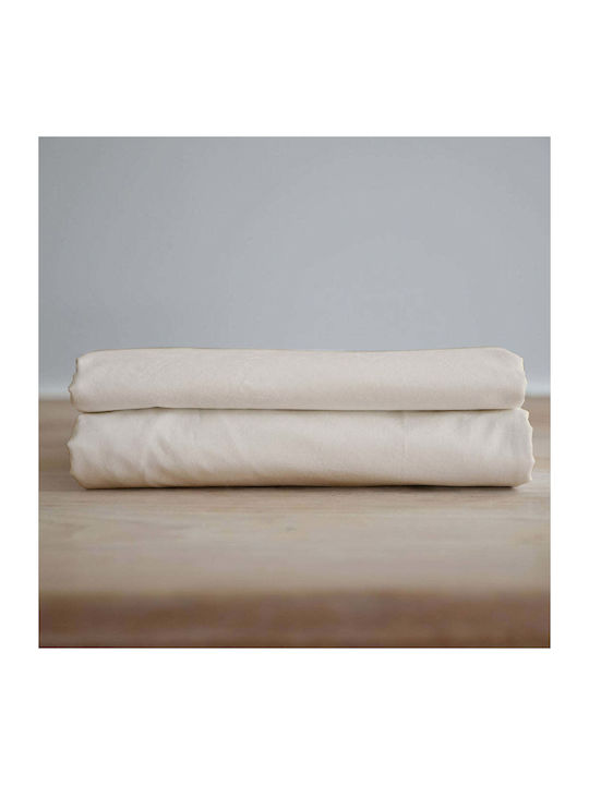 White Fabric Bettlaken Super-Doppel mit Gummiba...