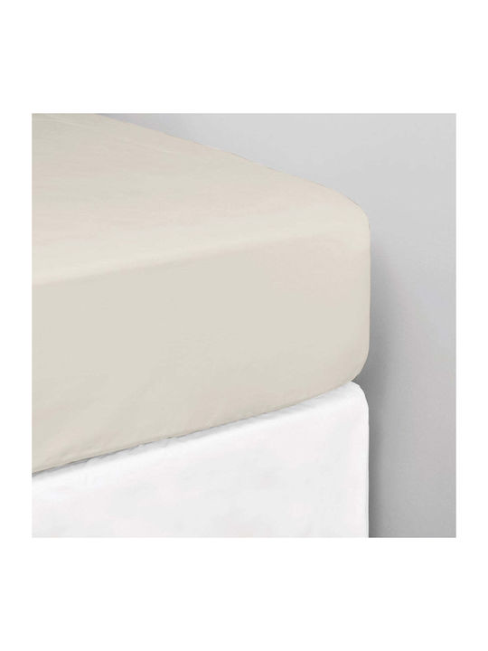 White Fabric Чаршаф Кралица с Ластик 160x200см....