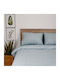 White Fabric Bettwäsche-Set Überdoppel 235x270cm. Matilda Blue 4Stück
