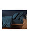 Sheet Super-Double with Elastic 160x200+30cm. L-c Lina Blue