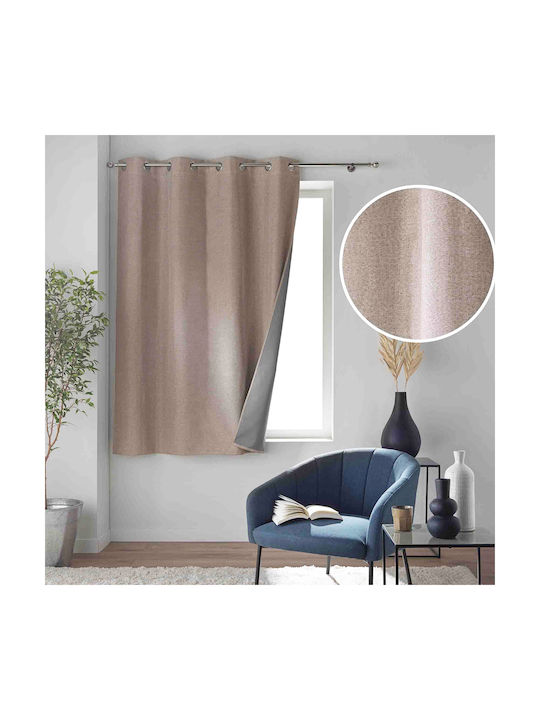 Perdea de Întunecare de Fereastră cu Capse L-c Crepuscule Bej 1612538 140x180cm