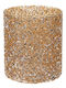 Art et Lumiere Kerzenhalter Glas in Gold Farbe 13.5x13.5x15cm 1Stück