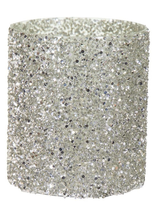 Art et Lumiere Kerzenhalter Glas in Silber Farb...