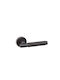Convex Lever Front Door with Rosette 1745c Pair with Rosette Matte Grey