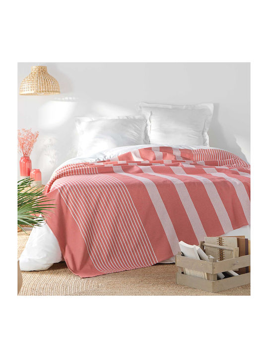 L-c Adele Pique Blanket Semi-Double 180x220cm Pink