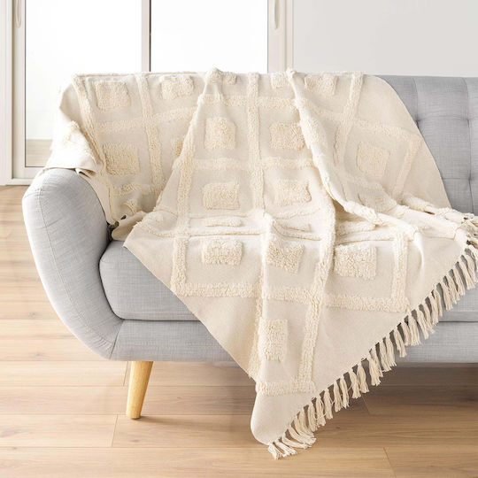 L-c Inca Πολυθρόνας Π125xΜ150cm Εκρού