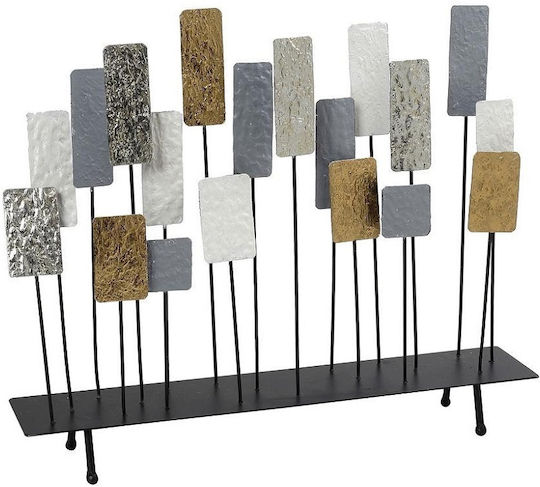 Tabletop Decorative Metal Gold-White 54x9xh43cm Geometric Artistic Espiel Icy208 00031413