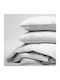 White Fabric Duvet Single Down 160x220cm Deluxe White
