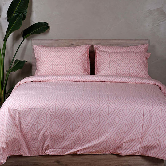 White Fabric Husă de Pilotă Bumbac Single 170x250 Parker Roz