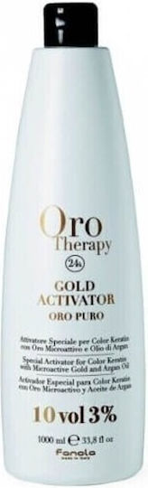 Oro Therapy 24k Gold Activator Pure Gold 3% 10 Vol Cream Developer 1000ml