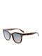 Skechers Women's Sunglasses with Brown Tartaruga Plastic Frame and Blue Gradient Lens SE6231 5252W
