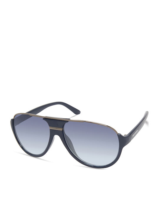 Skechers Male Sunglasses With Navy Blue Horn-Rimmed Frame And Blue Gradient Lens SE6195 5890W