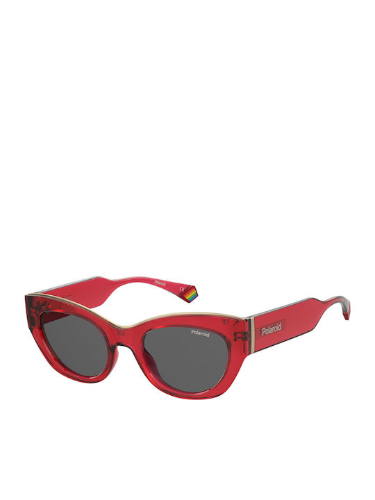 Polaroid Women's Sunglasses with Red Plastic Fr...
