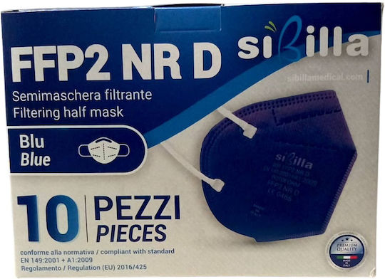 Sibilla Μάσκα Προστασίας FFP2 Μπλε 324994 10τμχ