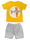 Kids' Set with Shorts Summer 2pcs Yellow