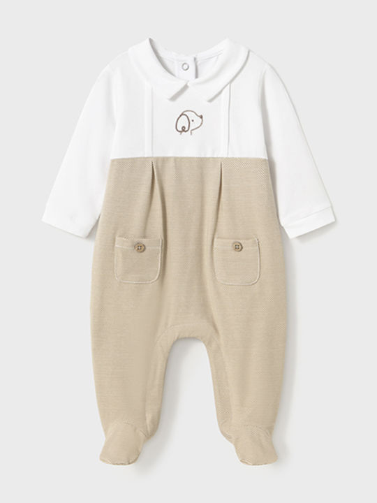 Mayoral Babystrampler Langärmliges Beige