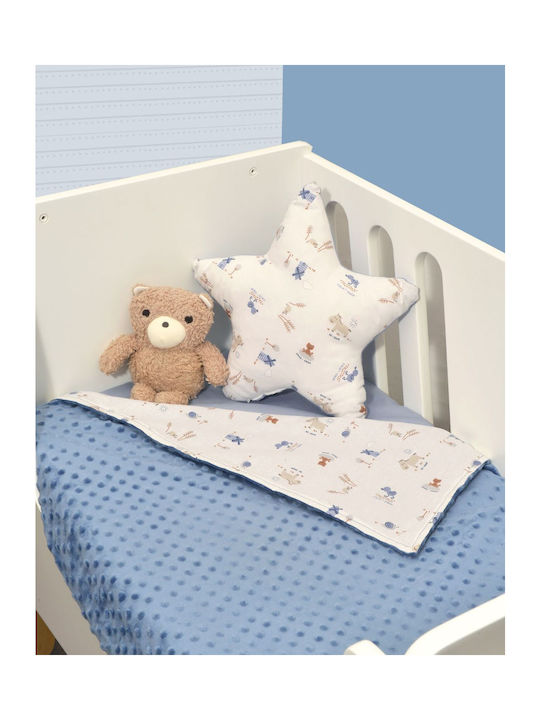 Oliver Baby Des.414 Minky Κουβέρτα Κούνιας Διπλ...