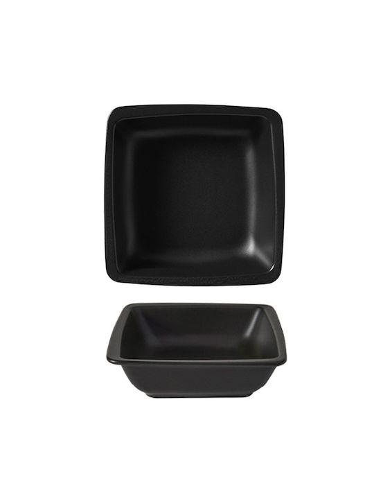 Porcelain Square Bowl Black Matte 17x17cm Orlando Bordum Gural 52.85168 00047013