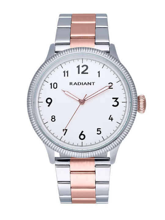 Radiant Γυναικείο Ρολόι 44mm Μπαταρίας με Ροζ Μεταλλικό Μπρασελέ