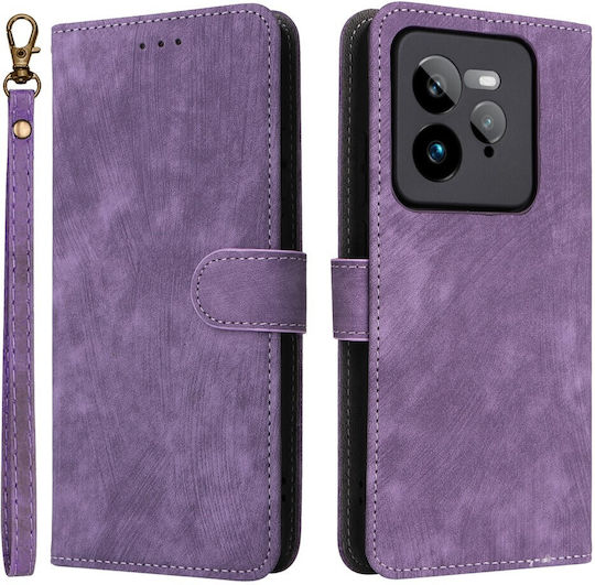 Mad Mask Back Cover Leather Magnetic Purple (Realme GT 7 Pro)