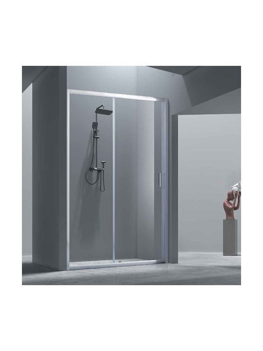 Aquarelle Clever 70 Plus Shower Screen for Shower with Sliding Door 70x195cm Clear Glass