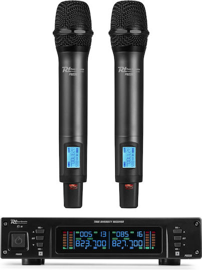 Power Dynamics PD220 Σετ Ασύρματο Μικρόφωνο Χειρός για Φωνητικά