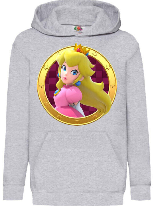 Hanorac pentru copii Super Mario Tralala Princess Peach 1 Gri